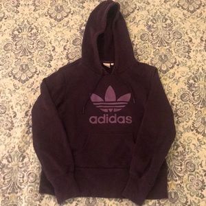 Adidas Originals Trefoil purple hoodie